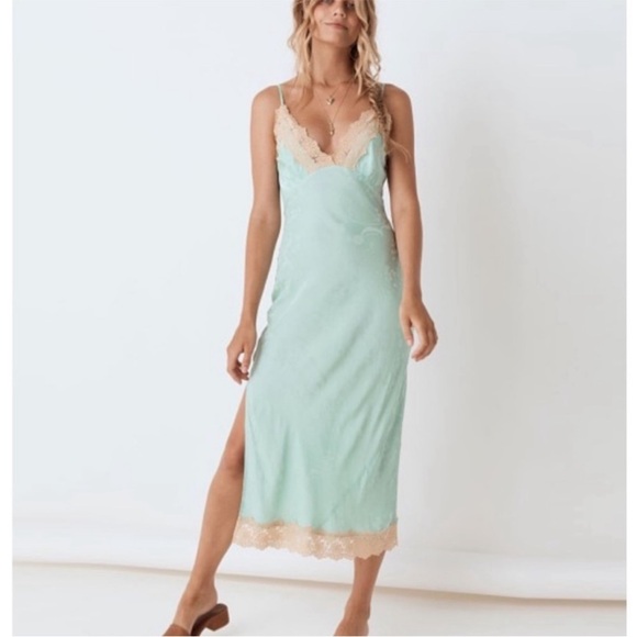 Ocean lace slip dress - Picture 1 of 8